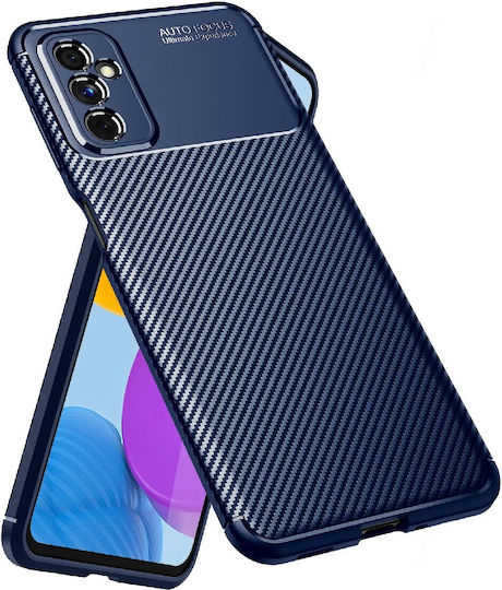 Ancus Autofocus Carbon Fiber Back Cover Silicon Albastru (Galaxy M52 - Galaxy M52) 37926