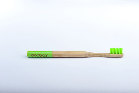 Boobam Style Manual Toothbrush Medium Green b0017 1pcs