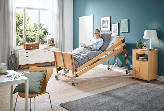 Burmeier DALI STANDARD 24V Electric Polyhedron Hospital Bed with Posted On Brakes Two Sideboards Sidebar 0805071