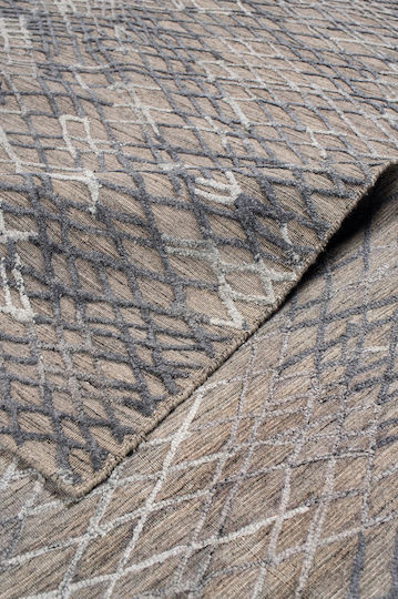 Naf Naf Galleria ZR-364 Χειροποίητο Χαλί Ορθογώνιο Dark Grey 200x250cm
