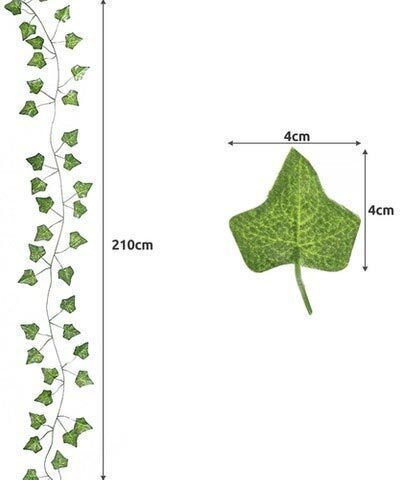 Gardlov Ghirlandă Decorativă Iederă 210cm 3 Bucăți