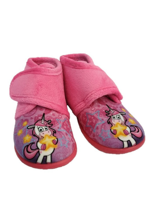 Adam's Shoes Kids Slipper Ankle Boot Fuchsia 1--38