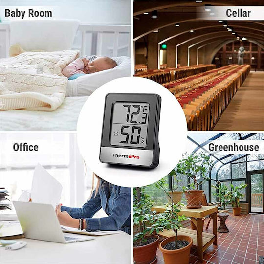 Thermo Pro Indoor Thermometer & Hygrometer Wall Mounted / Tabletop TP-49B