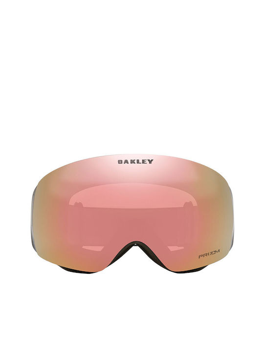 Oakley Flight Deck Μάσκα Σκι & Snowboard Ενηλίκων με Φιμέ Φακό σε Ροζ Χρώμα