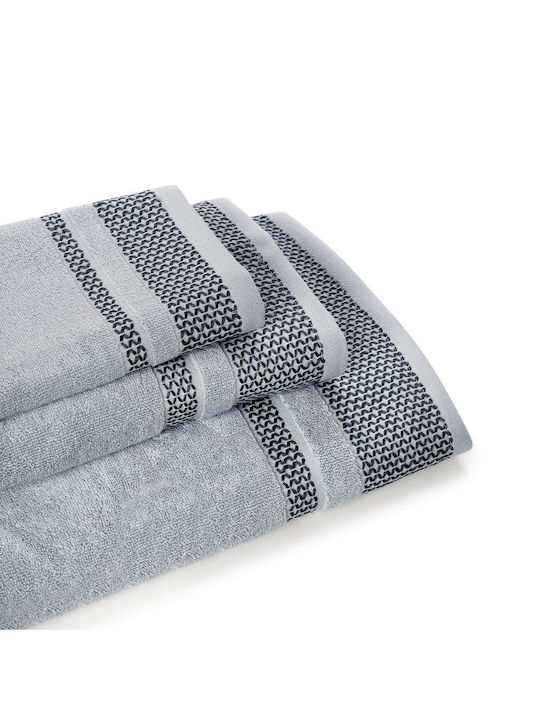 Cryspo Trio Bath Towel Set 3pcs Alvor Grey Weight 550gr/m²