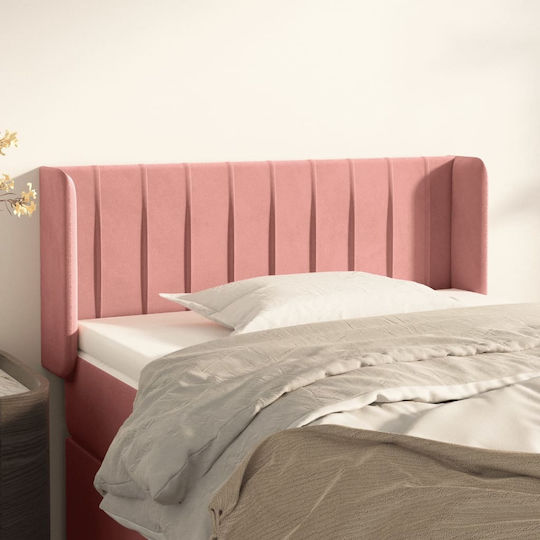 vidaXL Fabric Pink Bed Headboard 103x88cm