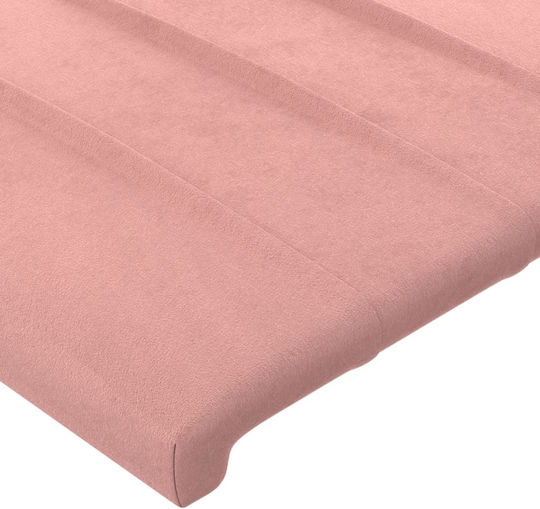 vidaXL Fabric Pink Bed Headboard 103x88cm