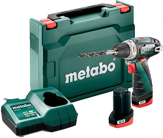 Metabo PowerMaxx BS Basic Battery Drill Driver 12V 2x2Ah