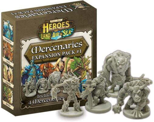 Gamelyn Heroes Of Land Air & Sea Pachet De Extensie Mercenari Figuri Nevopsite