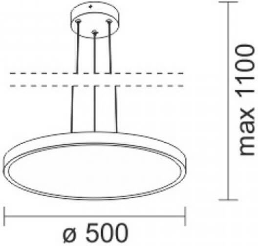 Spot Light Κρεμαστό LED Panel 50W 50εκ. Spot Light Κρεμαστό LED Panel 50W 50εκ.