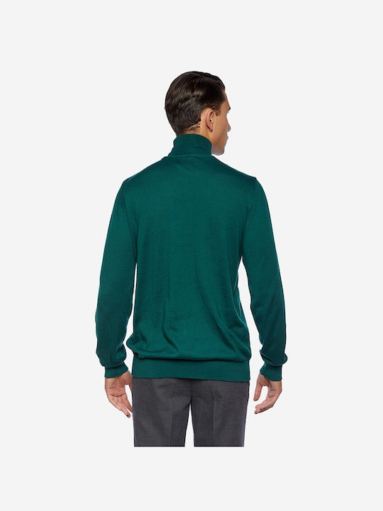 Sogo Men's Long Sleeve Sweater Turtleneck Oil