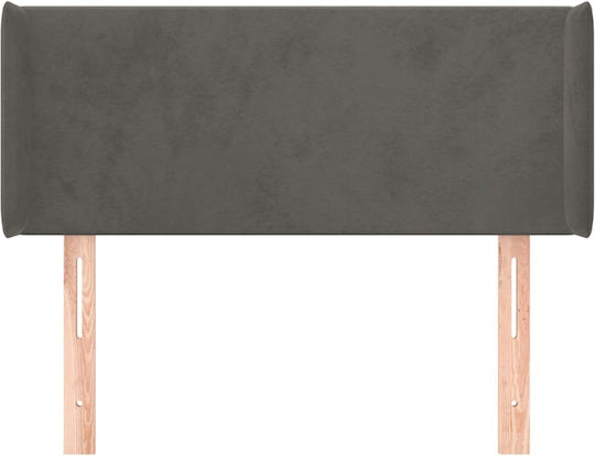vidaXL Stoff-Kopfstütze für Betten Dunkelgrau 103x88cm