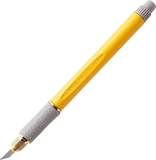 KDS Cuțit de precizie Easy Grip cu Plastic Corp Yellow