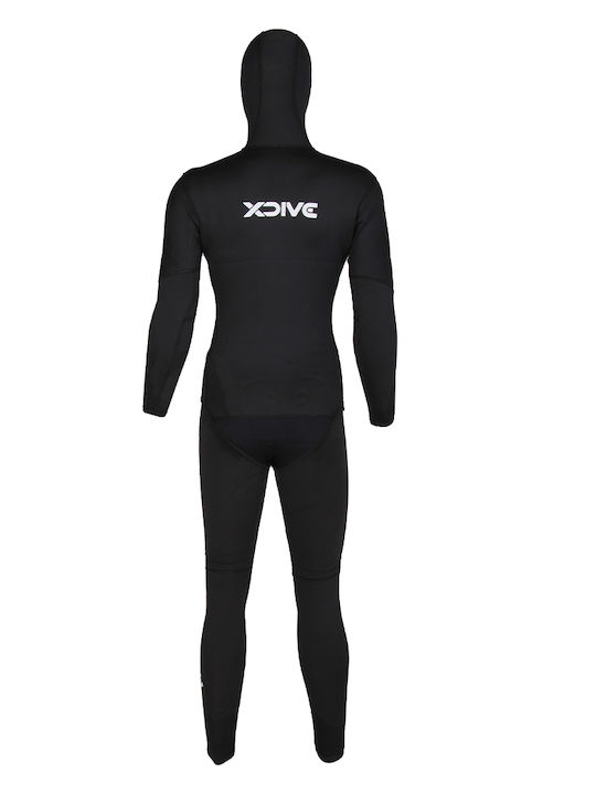 XDive Delta Divisible Shaved Wetsuit with Chest Pad for Spearfishing Black 3mm