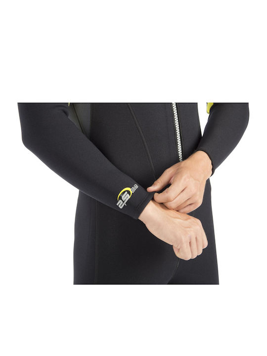 CressiSub Lui Full Wetsuit Double-Lined Shaved With Zip Black 2.5mm
