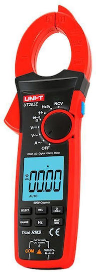 Uni-T Clamp Meter Digital 1000A AC True RMS with Test Leads UT205E