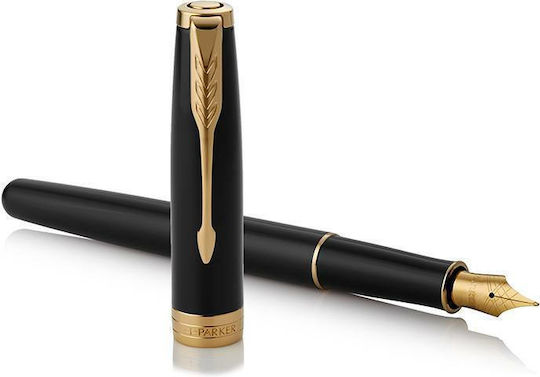Parker I.M. Core Fountain Pen Fine Black Steel with Black Ink