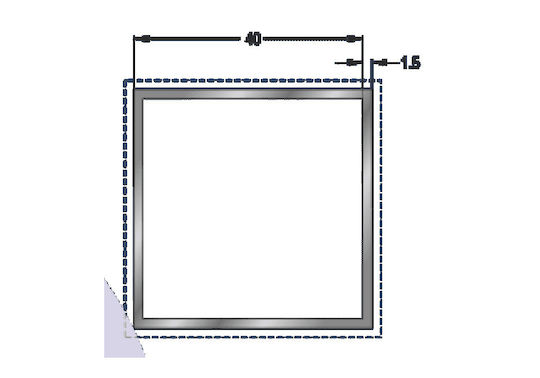 Newplan Garduri Deck de Grădină Inox din Aluminiu 300x4x4buc 1buc