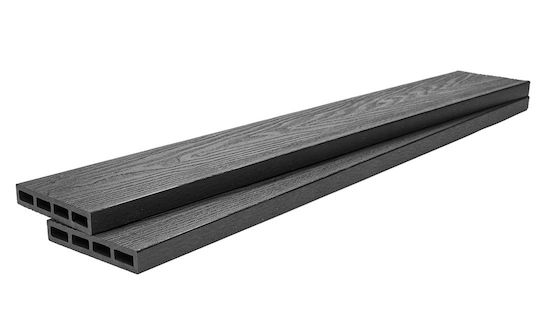 Newplan 9050 Garden Fencing Deck Made of WPC 360x12x2cm Gray