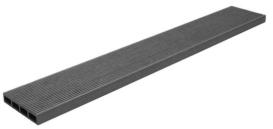 Newplan Deck Περίφραξης Κήπου Γκρι από WPC 360x11x2εκ. Γκρι