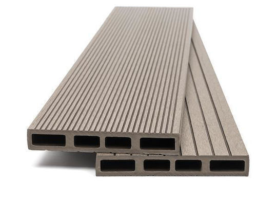 Newplan Deck Περίφραξης Κήπου Γκρι Ανοιχτό από WPC 360x14x2εκ. Γκρι