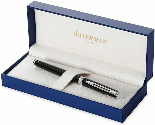 Waterman Hemisphere Писалка Medium Черна от Inox с Черно Мастило