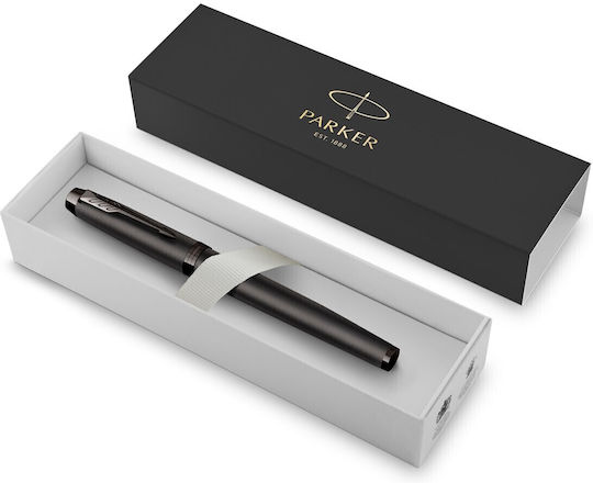 Parker IM Monochrome Replacement Nib Medium 1mm Black made of Brass with Black Ink and with 1 Replacement Nibs