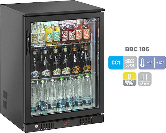 Cool Head Kühlschrank Rückwandbar 124Es Einzeltürig H86xB60xT50cm