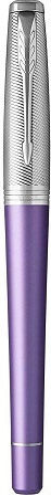 Stilou Medium 0.8mm Violet Din Aluminiu Cu Cerneală Roșie