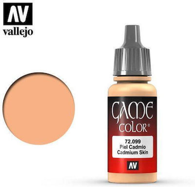 Acrylicos Vallejo Game Model Making Paint Cadmium Skin 17ml 72.099