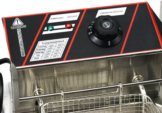 Andowl Electric Fryer Double 5kW Capacity 2x6lt 56x45.5x29cm