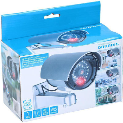 Grundig Dummy Surveillance Bullet Camera Silver