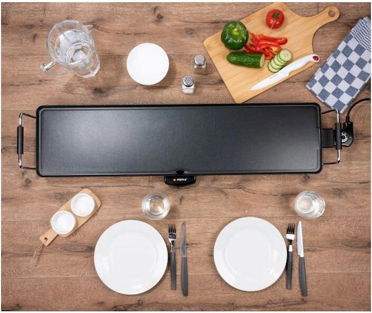Alpina Appliances Teppanyaki Grilling Plate with Adjustable Thermostat 1800W 87x23cm.