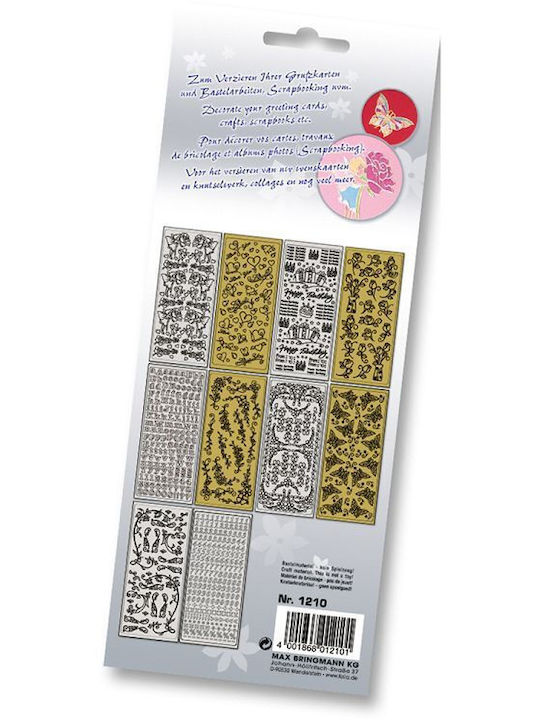 Folia Χριστουγεννιάτικα Αυτοκόλλητα 10x24εκ. 10τμχ
