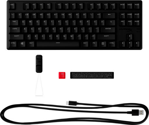HyperX Alloy Origins Core PBT Gaming Mechanical Keyboard Tenkeyless with HyperX Aqua switches and RGB lighting (English US)