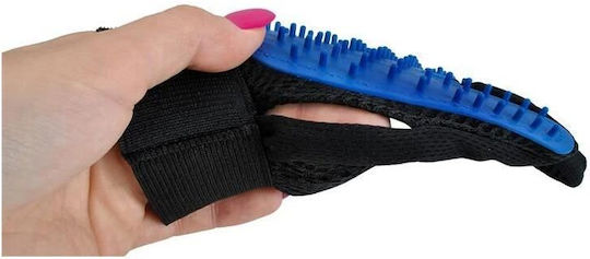 Glove for Misc Hair Lengths for Coat Grooming Blue