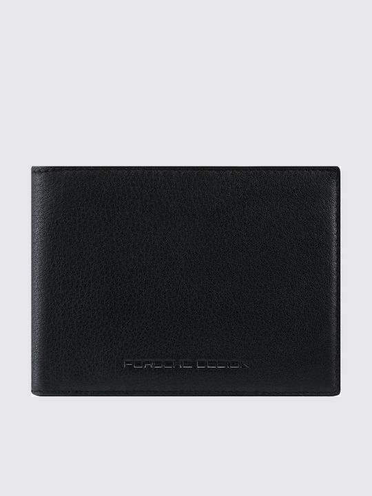 Billfold Leather Men's Wallet Classic with RFID Black