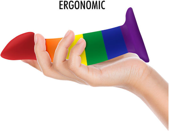 Mythology Garrick Pride Ρεαλιστικό Dildo με Βεντούζα 16.5cm