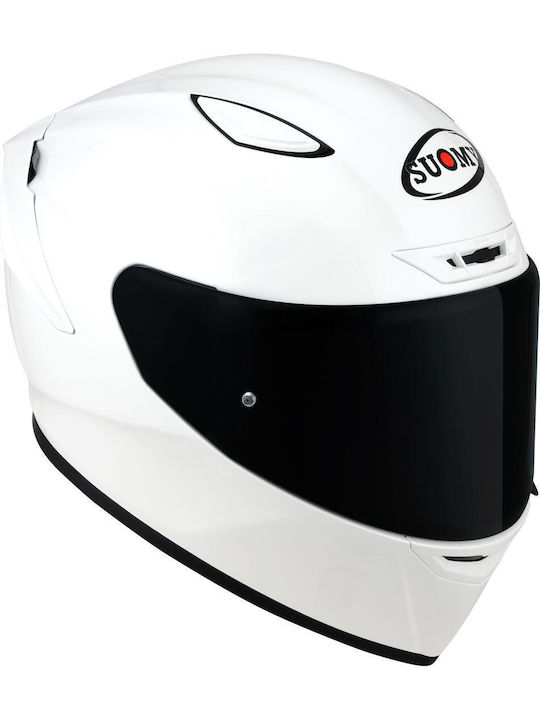 Suomy Track-1 Plain W3 / White Κράνος Μηχανής Full Face ECE 22.06 1350gr
