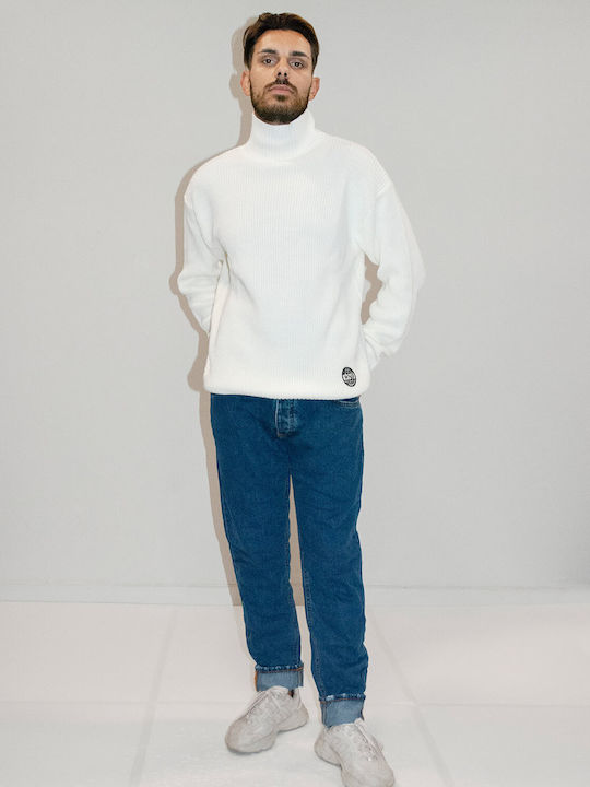 Men's Turtleneck Sweater Why Not - Over White 029500000600255