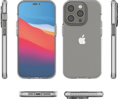 Hurtel Spring Back Cover Σιλικόνης Μαύρο (iPhone 14 Pro)