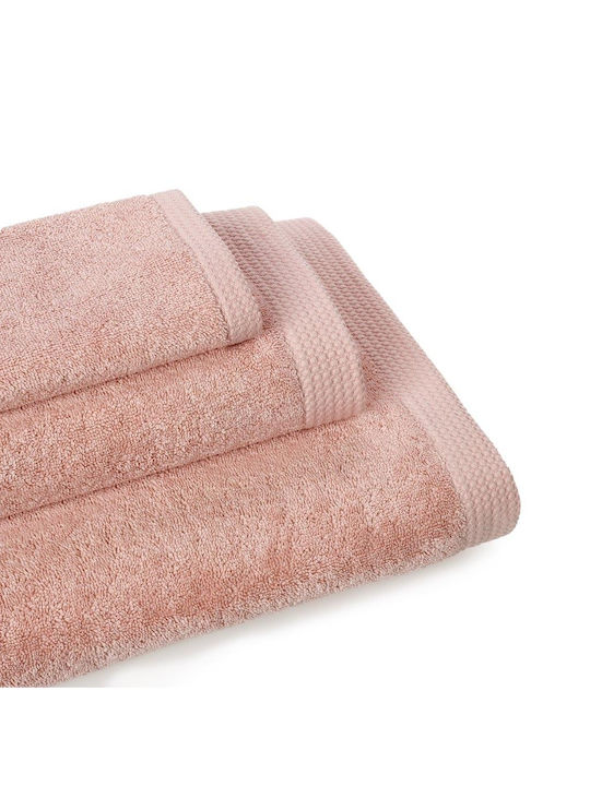 Cryspo Trio Πετσέτα Χεριών Premium 30x50εκ. Palepink Βάρους 600gr/m²