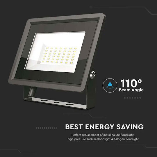 V-TAC Στεγανός Προβολέας LED 30W Θερμό Λευκό 3000K IP65
