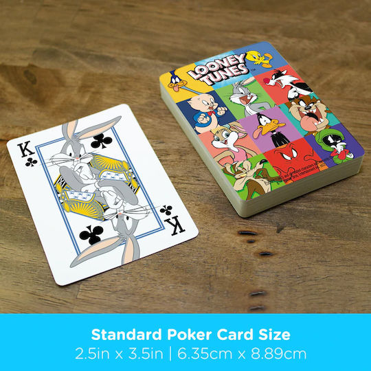 Aquarius Looney Tunes Take Over Collectible Playing Cards Laminated