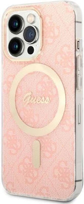 Guess MagSafe + Wireless Charger Apple iPhone Back Cover Σιλικόνης Ροζ (iPhone 13 Pro Max)