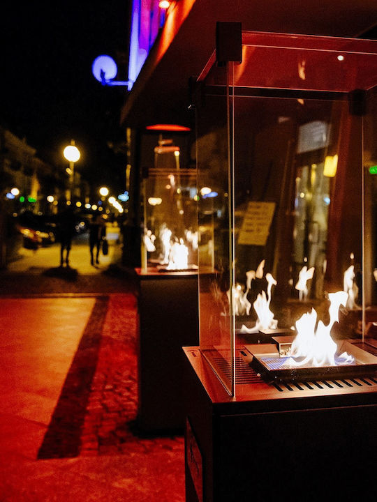 Kratki Τζάκι Εξωτερικού Χώρου Μεταλλικό Καφέ