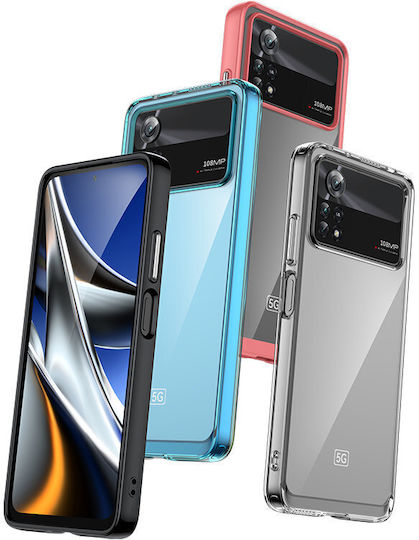 Hurtel Outer Space Back Cover Plastic / Silicone Blue (Poco X4 Pro 5G)