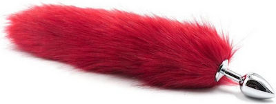 Toyz4lovers Fox Tail Anal Plug Red 7cm 1pcs