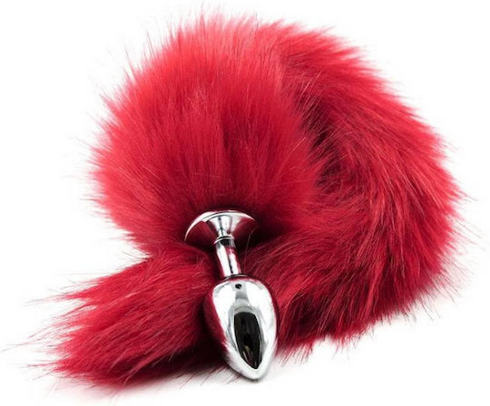 Toyz4lovers Fox Tail Πρωκτική Σφήνα Κόκκινη 7cm