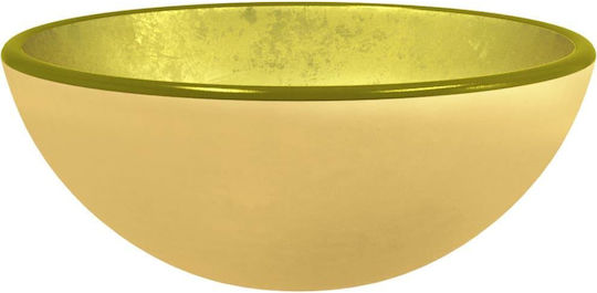 vidaXL Επικαθήμενος Νιπτήρας Γυάλινος 30x30x12cm